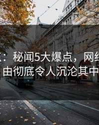 17c盘点：秘闻5大爆点，网红上榜理由彻底令人沉沦其中