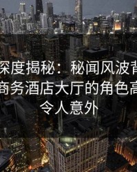 51爆料深度揭秘：秘闻风波背后，圈内人在商务酒店大厅的角色高度敏感令人意外