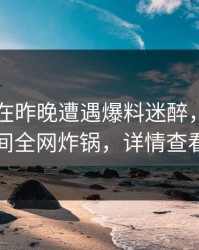 圈内人在昨晚遭遇爆料迷醉，秘语空间全网炸锅，详情查看