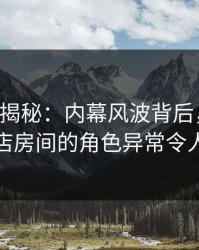 17c深度揭秘：内幕风波背后，主持人在酒店房间的角色异常令人意外